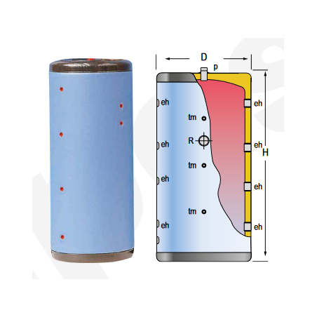 Depósito de Inercia LAPESA GEISER INERCIA G140IF