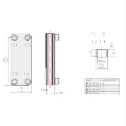 ficha tecnica Intercambiador de Placas 175 kW