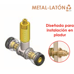 Diseñada para
instalación en
pladur