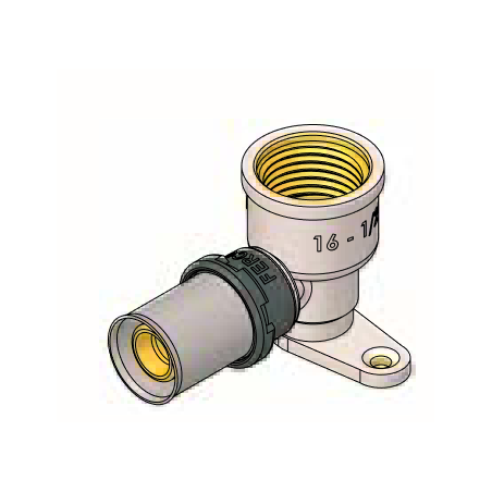 Codo Base Hembra Press Fitting FERCO 16 - ½"