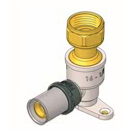 Codo Base Móvil Press Fitting FERCO 25 - ¾"