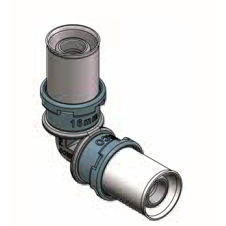 Codo Igual 90º Press Fitting FERCO 25 mm