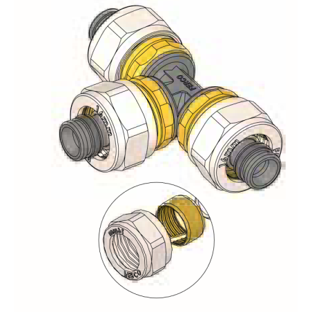 Te Igual Compresión FERCO Ø 16