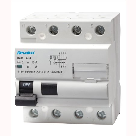 Diferencial Industrial 4P 100A 30mA REVALCO RV31