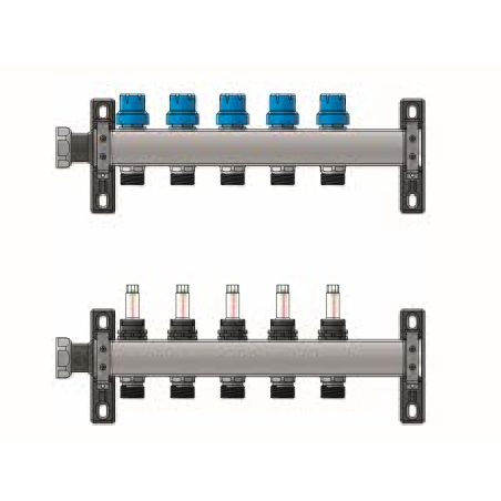 Colector Inox con Equilibrado Simple 2 vías FERCO 2 x 24-19