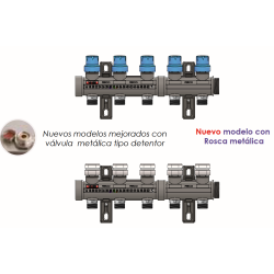 Nuevos modelos mejorados con
válvula metálica tipo detentor