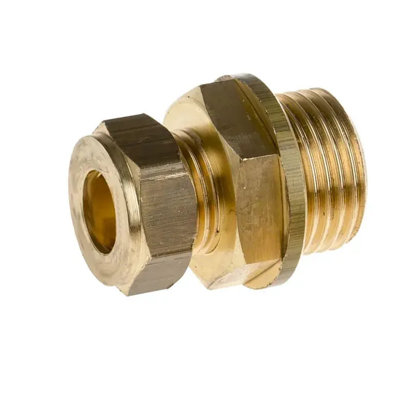 Racor Compresión Macho Ala Plana - Rectificada para Tuberia Inox 18mm x ½” M FERCO