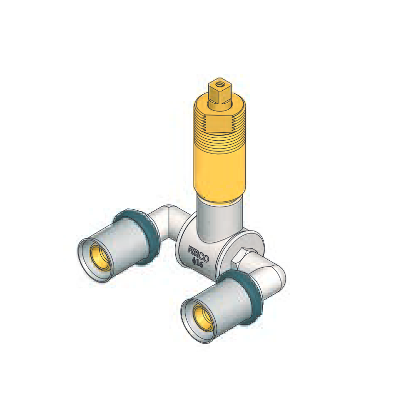 Llave Esfera U Prensado RF Press Fitting FERCO Ø 16