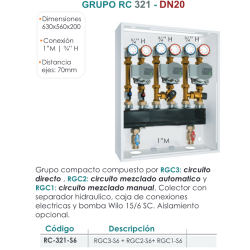 Ficha técnica Grupo de Bombeo Compacto Compuesto DN20 FERCO RC-321-S6