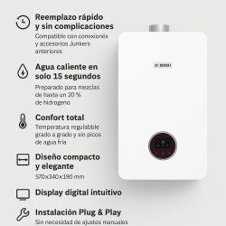 prestaciones Calentador BOSCH Therm 6600 S 12-15-17 Gas Natural