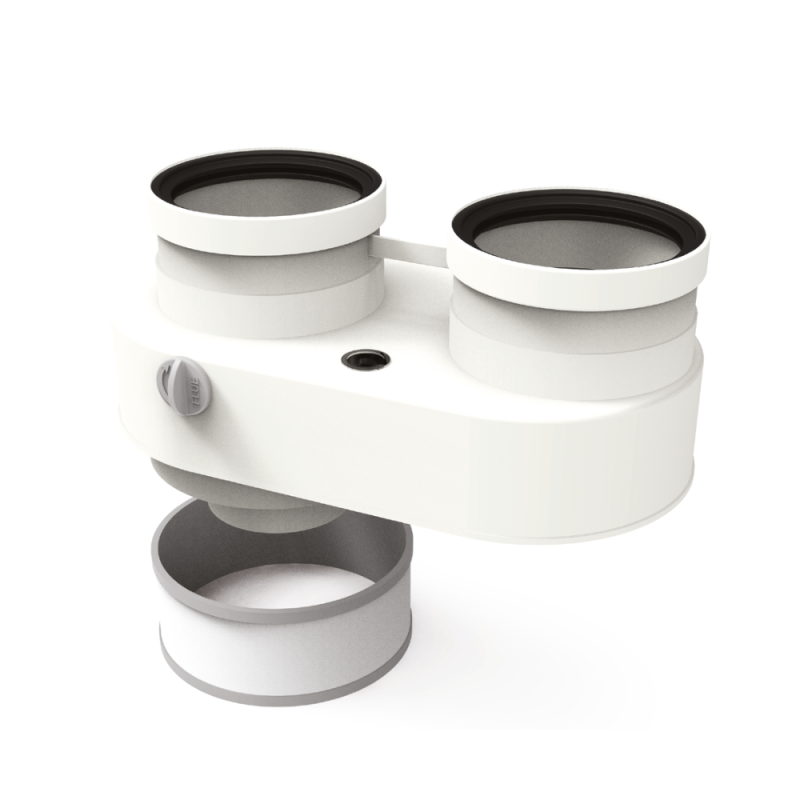 conexion Biflujo 80/80mm caldera ARISTON ó THERMOR