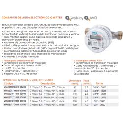 CONTADOR DE AGUA ELECTRÓNICO Q WATER