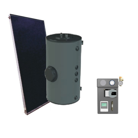 Kit Solar Térmico Forzado 150L FERCO – Agua Caliente Gratis con Energía Solar