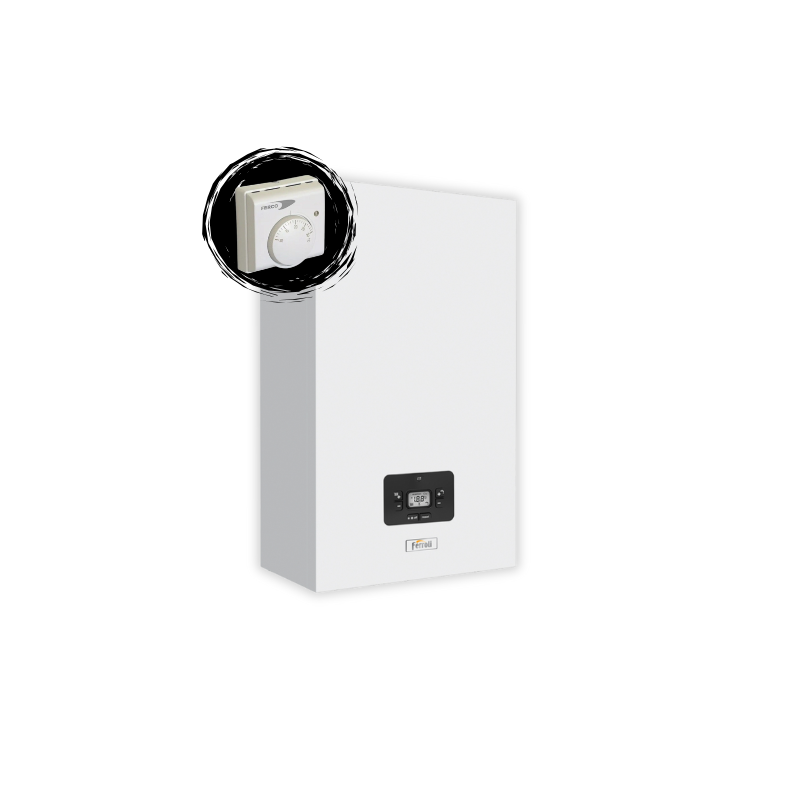 Caldera de gas FERROLI KALIS 34 C + Termostato analógico FERCO TR1X