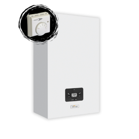 Caldera de gas FERROLI KALIS 34 C + Termostato analógico FERCO TR1X