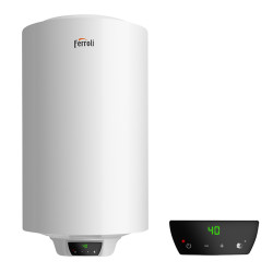 Gama digital TIBER B. Panel digital de mandos
que permite la selección y visualización de la
temperatura del agua deseada.