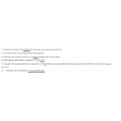 prestaciones Bomba de Condensados FERROLI GIADA C 12