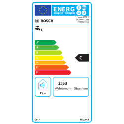 Etiqueta energética Termo Eléctrico BOSCH Tronic 2000 T 120