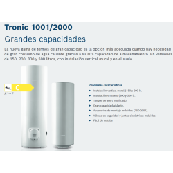 Tronic 1001/2000
Grandes capacidades