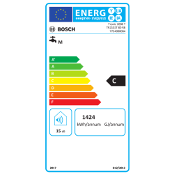 Etiqueta energética de Termo eléctrico BOSCH TRONIC 2100 T 80