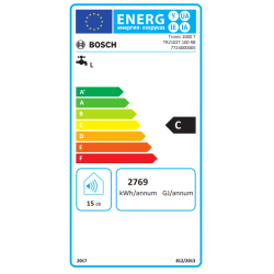 Etiqueta energética de Termo eléctrico BOSCH TRONIC 2100 T 100
