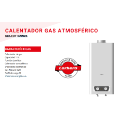 Flyer Calentador Atmosférico CORBERÓ CCATM11GNNOX