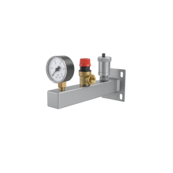 Barra Grupo de seguridad + soporte vaso de expansión FERCO GSCV34X (3 bar – acero inoxidable)