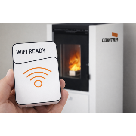 Accesorio WiFi de control y gestión para estufas de pellets Cointra – iOS y Android