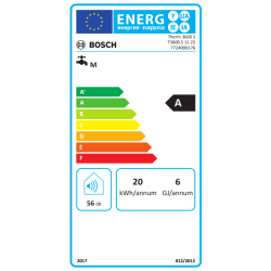 Etiqueta energética Calentador Estanco BOSCH Therm 3600 S