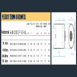 medidas tiempo calentar agua termoblu 100 litros horizontal