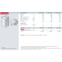 medidas entre soporte lydos eco ariston