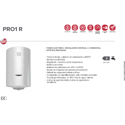 FUNCIONES Termo ARISTON PRO1 R 50 80 100 V/H