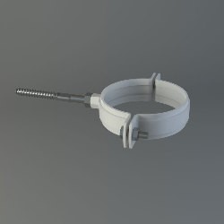 abrazadera 125mm. chimenea calentador