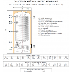 conexionado roscas acumulador aeotermia SUICALSA ASFBV 500l.