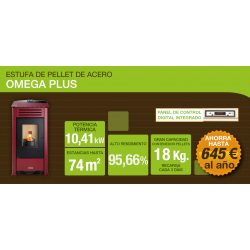 funciones estufa pellets ferroli omega plus 75m2