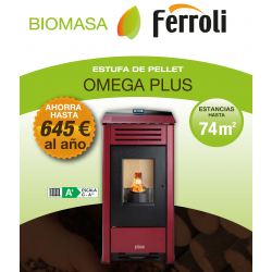 OMEGA PLUS FERROLI ESTUFA DE PELLETS 10KW