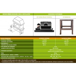 medidas insertable  salida gases potencia 12kw