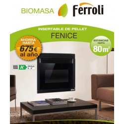 cassette insertable de pellets para 80m2 FERROLI FENICE 70