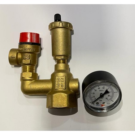 grupo seguridad para calefacción boya manometro