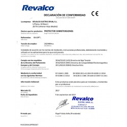 certificado ce sobretensiones iga 32a revalco