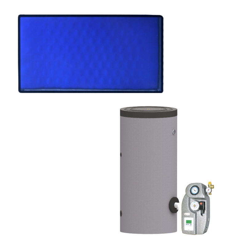 kit solar acs 200 litros placa horizontal