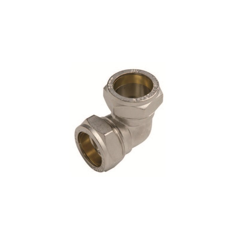 codo 90º compresión tubería cobre 18mm.