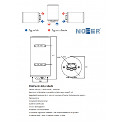 Caracteristicas Tecnicas Termo NOFER SB 150 N Triposición