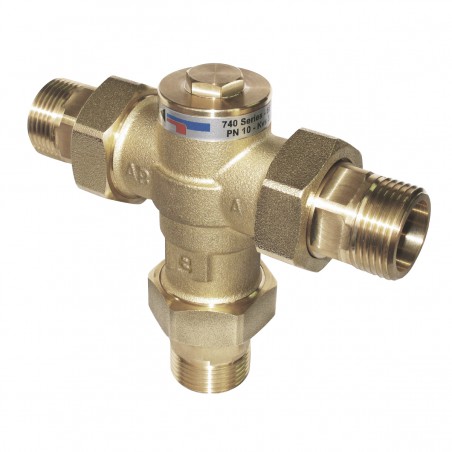 valvula anticondensacion 3 vias leña 55º con racores