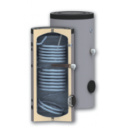 kit solar acs con acumulador con 2 serpentines 300 litros