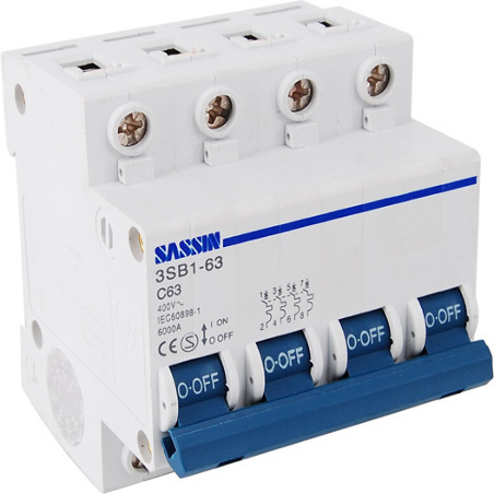 Magnetotermico 4P 20A SASSIN serie 63H