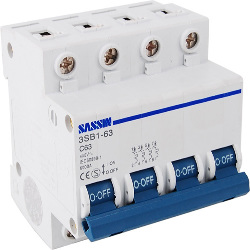 Magnetotermico 4P 20A SASSIN serie 63H
