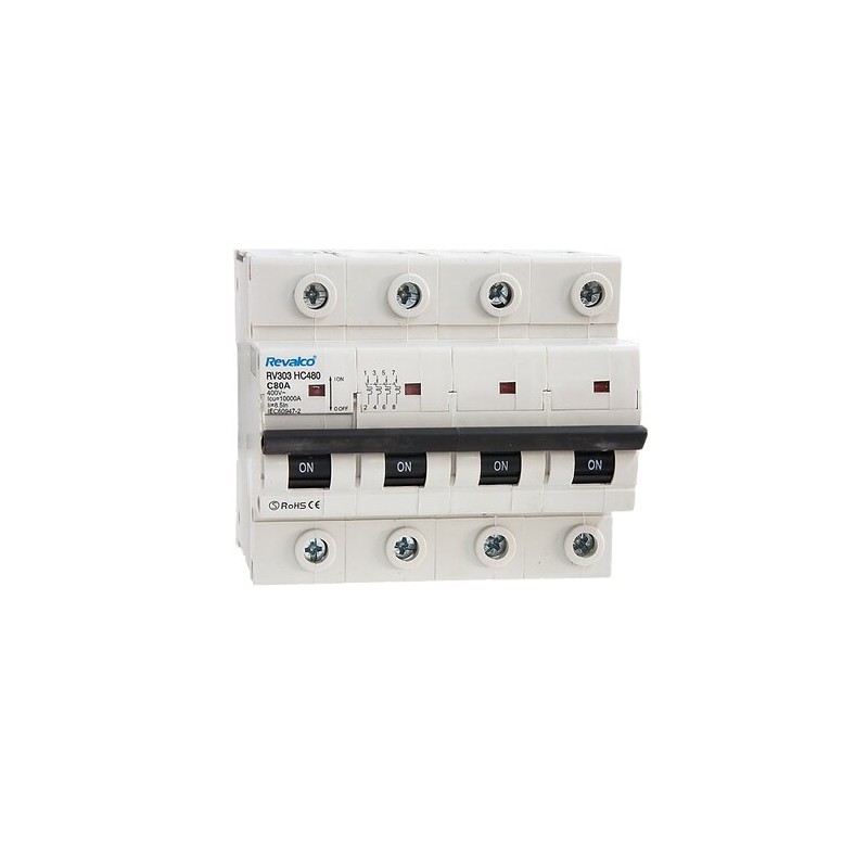Magnetotérmico REVALCO RV30 6KA 4P 10A