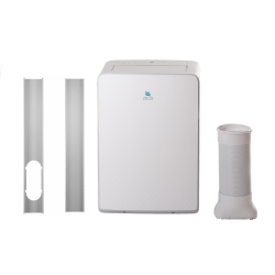 aire acondiconado portatil con todos los accesorios tubo y balconera