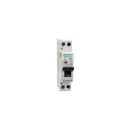 Magnetotérmico REVALCO RV30 6KA 1P+N 10A 1 modulo